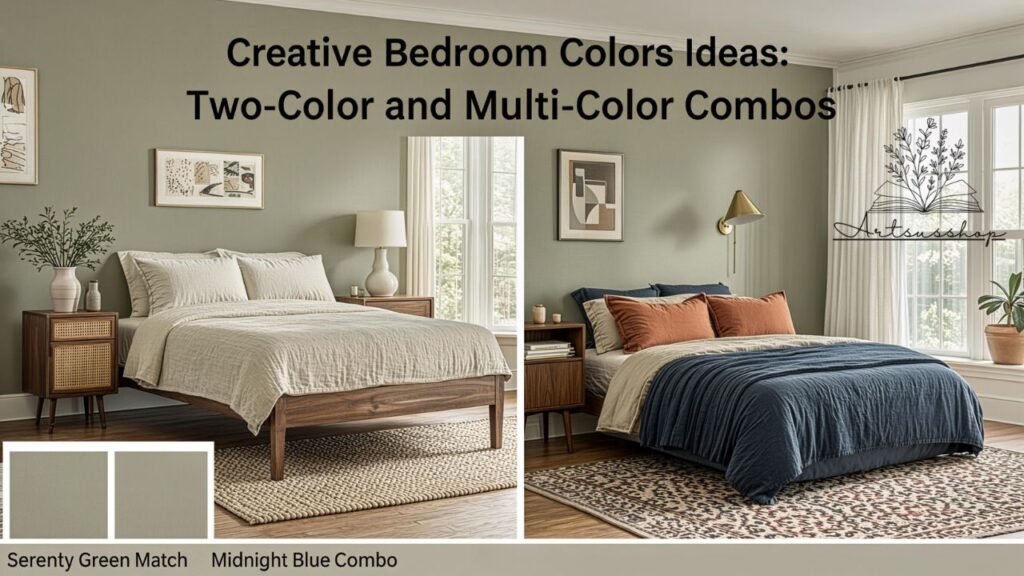 Creative Bedroom Colors Ideas: Two-Color and Multi-Color Combos